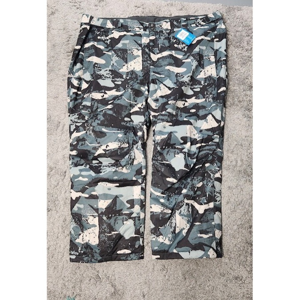Columbia Men's Bugaboo IV Insulated Ski Pants 6X Omni Heat Waterproof Camo